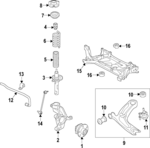 5Q0407621D - Suspension: Front Hub &amp; Bearing for Volkswagen: Arteon, GTI Image