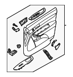 823011U150ANDDS - Body: Door Trim Panel for Kia: Sorento Image