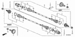 42332STWA01 - Chassis: SHAFT, RR. AXLE for Honda Image