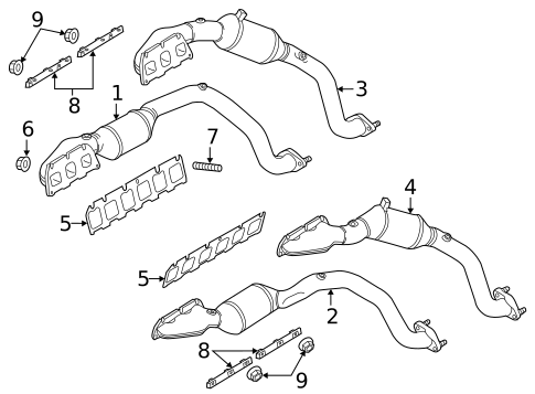 Exhaust Manifold for 2016 Audi A8 Quattro #0