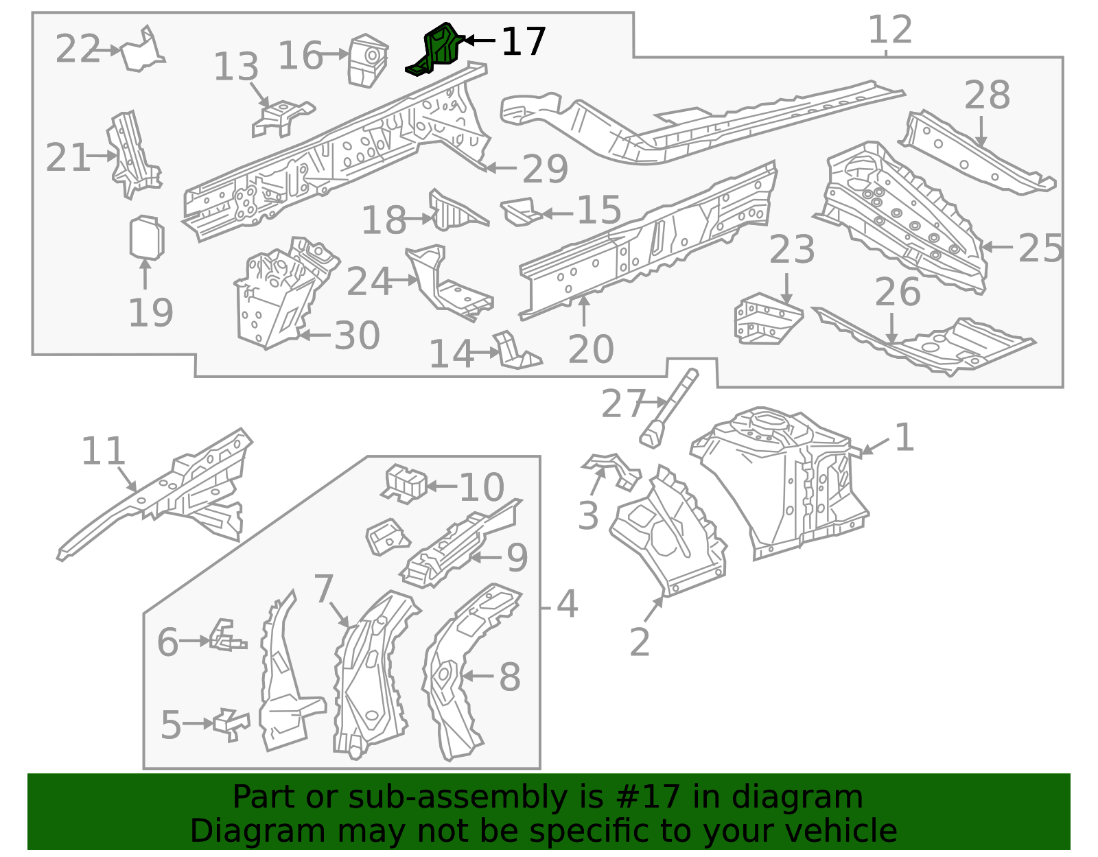 84811944 - Rail Assembly Upper Reinforced 2016-2026 GM | IPI Parts