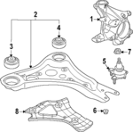 1N3407255E - : Knuckle for Volkswagen: ID. Buzz Image