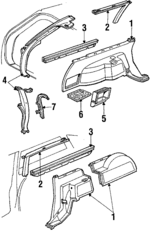 10088002 - Body: Side Panel for Buick: Century | Chevrolet: Celebrity | Oldsmobile: Cutlass Ciera, Cutlass Cruiser | Pontiac: 6000 Image