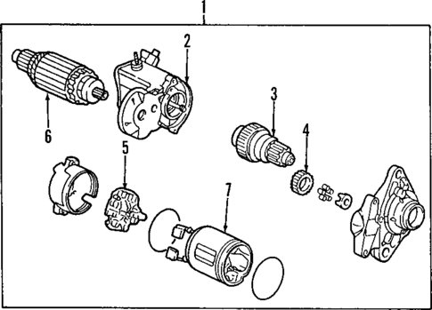Starter for 1998 Acura CL #0