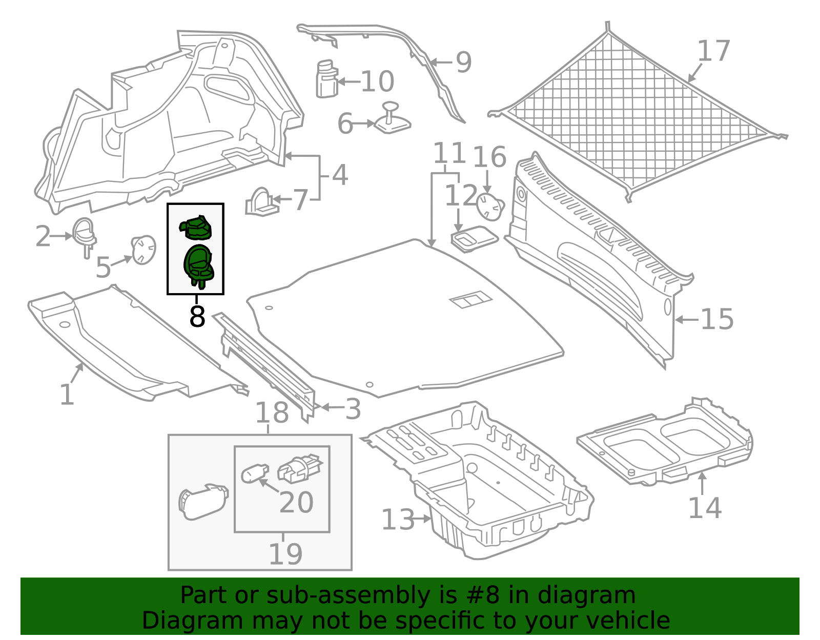 204-860-21-14-9051 - Tie Down Hook 2011-2023 Mercedes-Benz | Mercedes ...