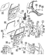 5067592AA - : Rear Door Window Regulator, Right for Mopar Image