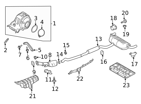 Exhaust Components for 2019 INFINITI QX50 #0