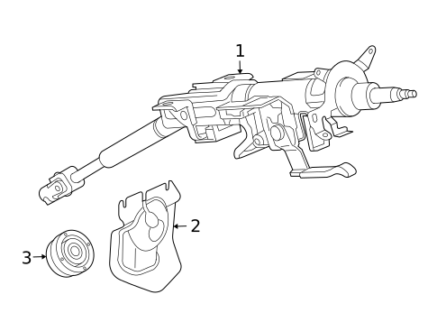 Steering Column Assembly for 2007 Mazda CX-9 #0