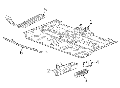Floor & Rails for 2021 Chevrolet Blazer #0