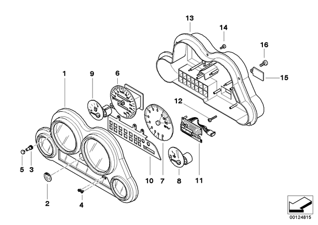 62112305860 - Instruments: Cover -  for BMW-Motorrad Image