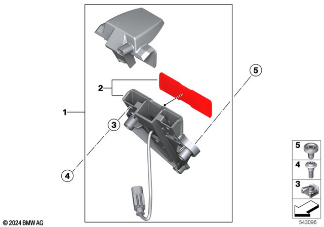 63267924546 - Lights: License Plate Lamp, Led -  for BMW-Motorrad Image image