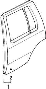 8215399G30 - : Outer Panel for Nissan: Pathfinder Image