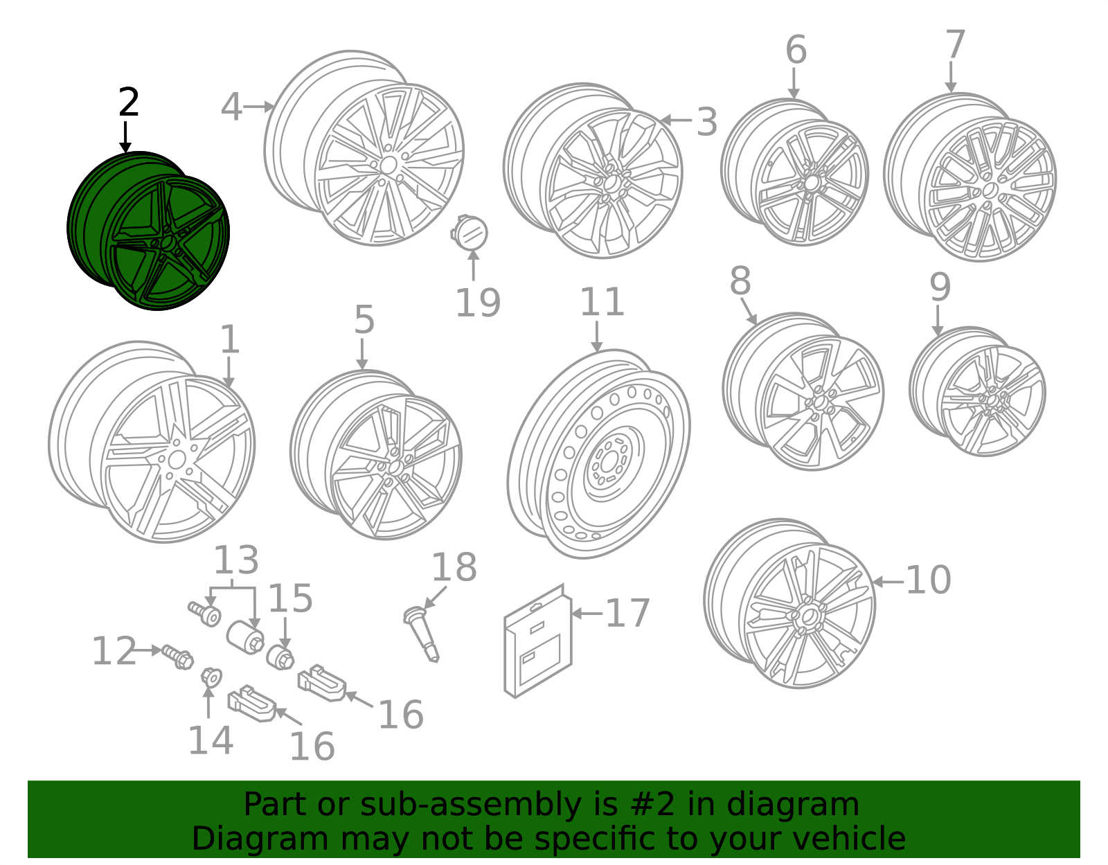 8W0-601-025-HM - Wheel, Alloy 2018-2020 Audi | Audi Parts Store