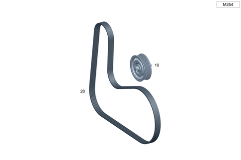 Belt, Belt Tensioner, Guide Pulley for 2026 Mercedes-Benz CLE300 #0