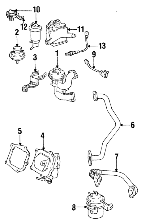EGR System for 1996 Toyota Avalon #0