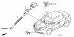 9391314420 - Body/Air Conditioning: SCREW, TAPPING (4X16) (PO) for Acura Image