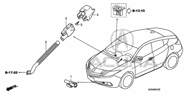 A/C Sensor for 2012 Acura ZDX #0