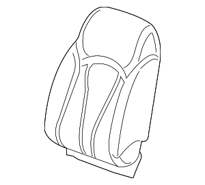 84047781 - : Part# 84047781 Mink Driver Seat Back Cushion Cover for Buick: Envision Image