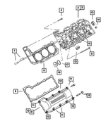 RL021941AA - Engine 3.7L Six Cylinder: Cylinder Head for Dodge: Dakota, Durango, Ram 1500 | Jeep: Commander, Grand Cherokee, Liberty Image