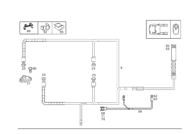 2105401734 - Electrical Equipment and Instruments: Electric Line for Mercedes-Benz Image image