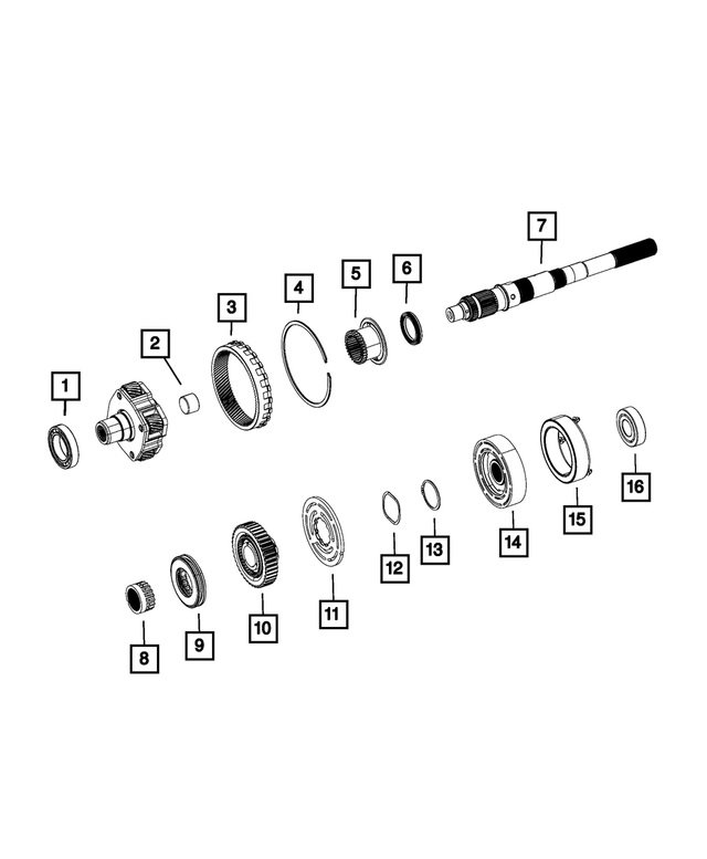 « 68089689AB – Transfer Case and Power Transfer Unit : Pignon D`entrée Palier pour Mopar Image »