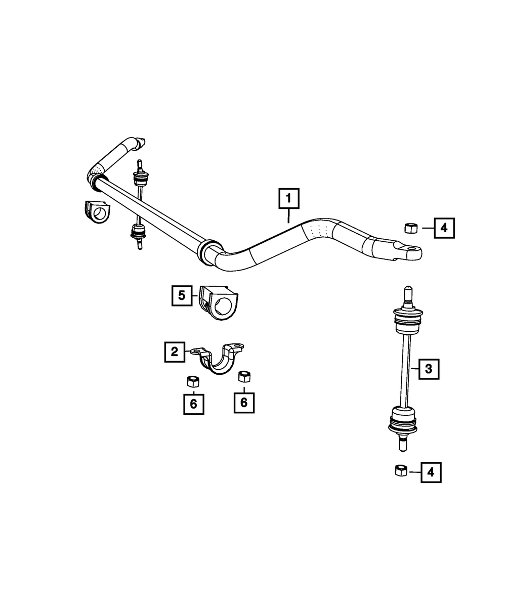Stabilizer Bar Link Kit - Mopar (68231477AA)