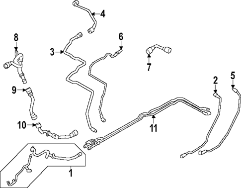 Hoses & Pipes for 2024 BMW 540i xDrive #0