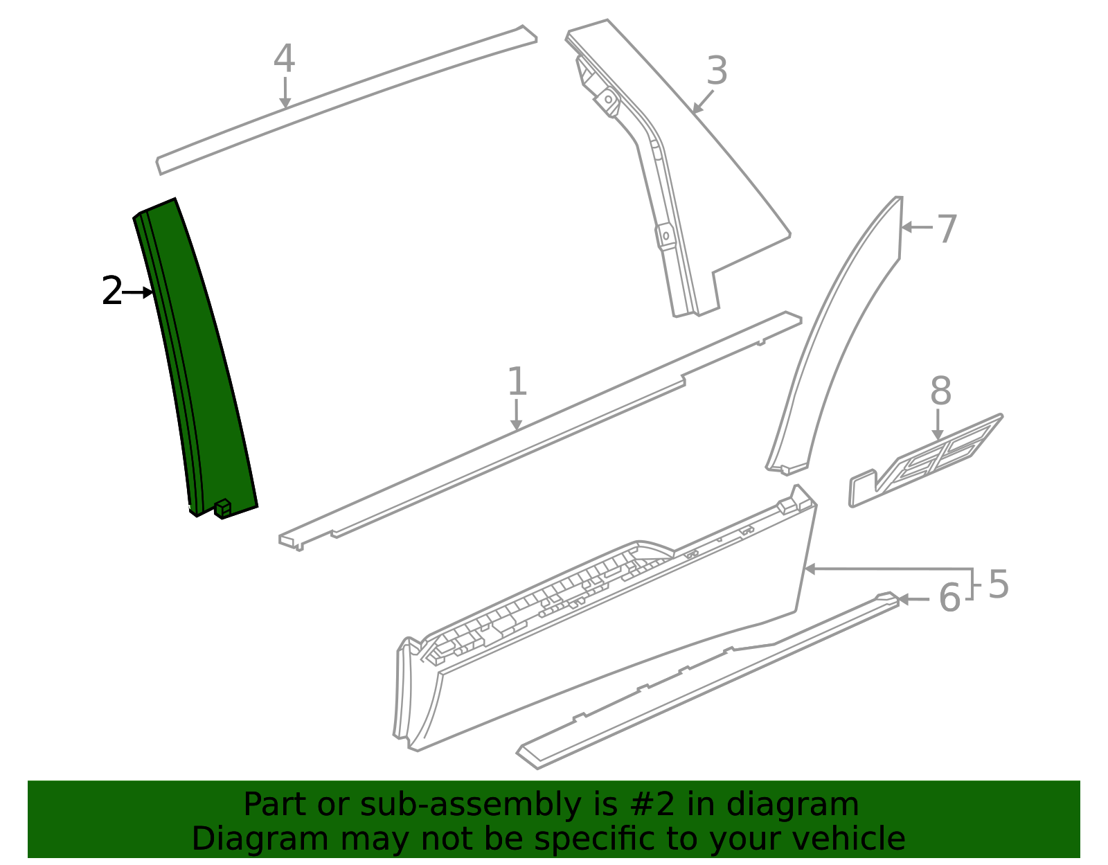 2023-2026 Cadillac LYRIQ Front Applique 85536031 GM | GMPartsDirect.com