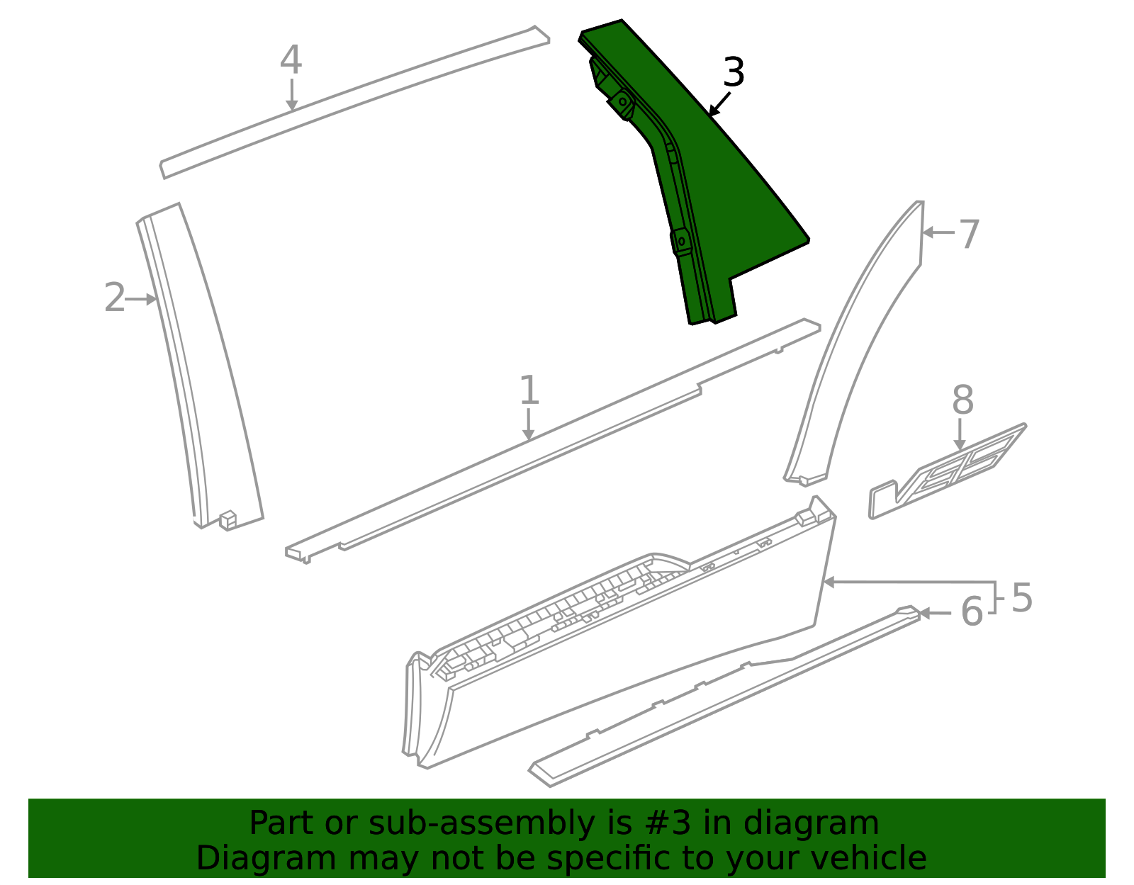 Door Applique - Exterior Accent Trim OEM | AutoNation Parts