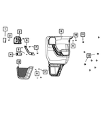 5ZU33LS5AA - : Grab Handle Bezel, Left for Mopar Image