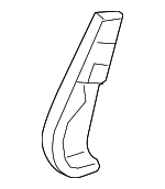 81757TZ5A01ZF - Body: Recline Cover for Honda: Passport, Pilot Image