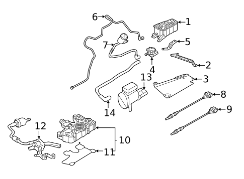 Evaporative System for 2025 Audi A4 Quattro #0
