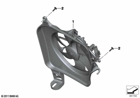 Electric Fan, Suction for 2015 BMW-Motorrad S 1000 R #0