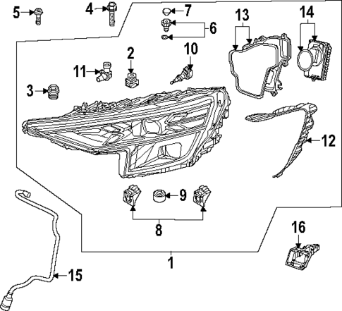 Headlamp Components for 2025 Audi SQ8 #0