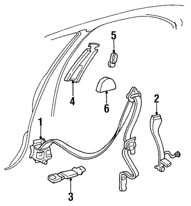 RR98RK5BB - Electrical: Seat Belt Assembly for Mopar Image