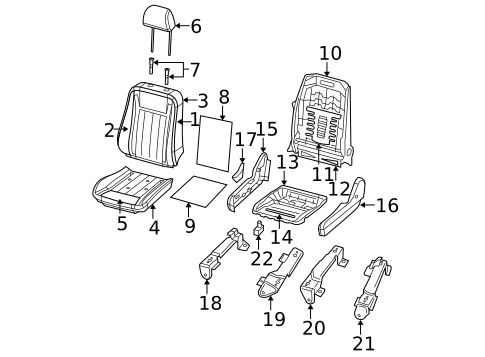 Air Bag Components for 2007 Dodge Durango #1