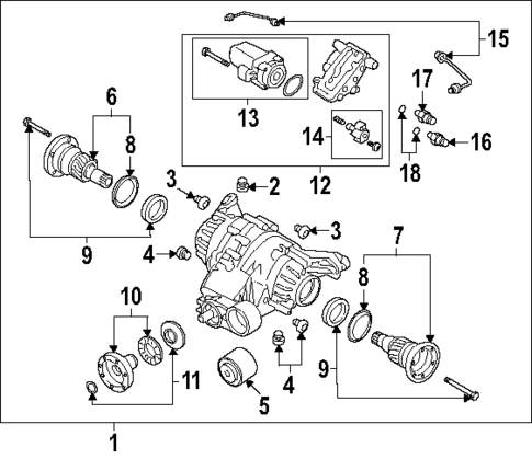 Axle & Differential for 2025 Audi SQ7 #0