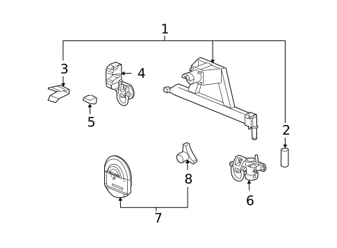 Carrier & Components for 2009 Hummer H2 #0