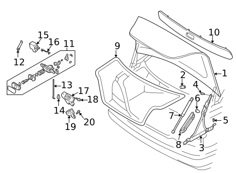 Trunk for 2004 Volvo S40 #0
