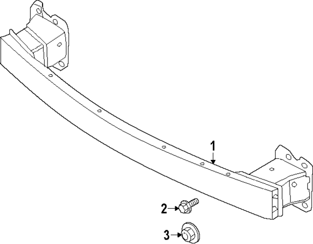64900K5100 - : Impact Bar for Hyundai Image