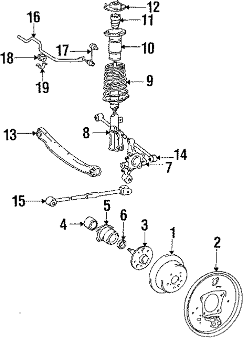 Rear Brakes for 1988 Toyota Celica #1