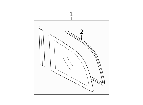 Glass & Hardware for 2006 Mazda 6 #0