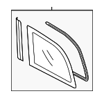 GM9E63950B - : Quarter Glass for Mazda: 6 Image