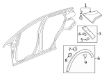 11561329 - Body: Wheel Opening Molding Clip for GM Image