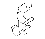 17128654893 - Cooling System: Front Hose Holder for BMW: M440i Gran Coupe, M440i xDrive Gran Coupe, X6, Z4 Image