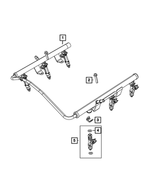 R3032701AA - Fuel: Fuel Injector, Remanufactured for Mopar Image