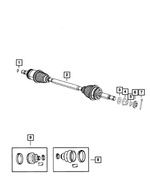 RL085240AC - Four Wheel Drive; Differential and Drive Line: Axle Half Shaft, Right for Mopar Image