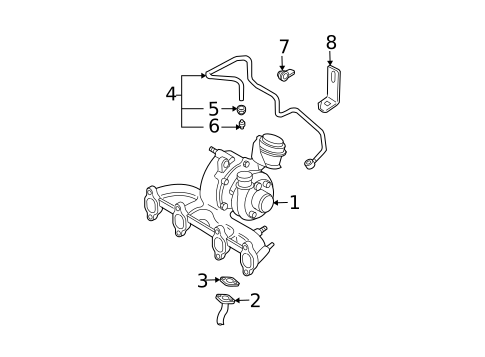 Turbocharger, Supercharger & Ram Air for 1999 Volkswagen Jetta #0