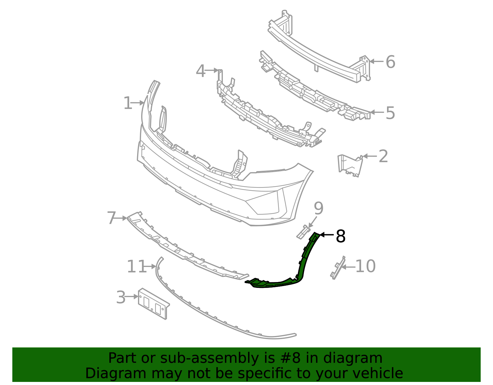 86593-R5300 - Molding Extension 2021-2023 Kia Sorento | Kia.Parts Store