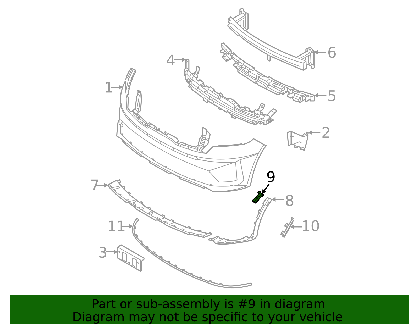 2021-2023 Kia Sorento Molding Extension Side Reinforced 86555-R5000 ...